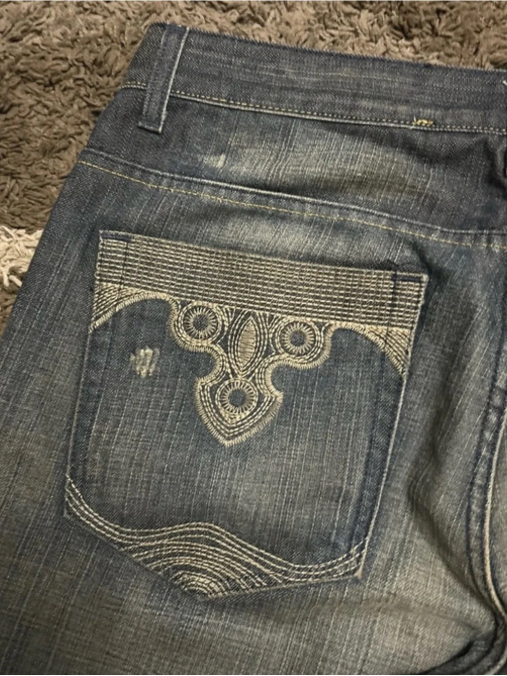 I-N-C International concepts men's y2k distressed grunge jeans size 38x32
